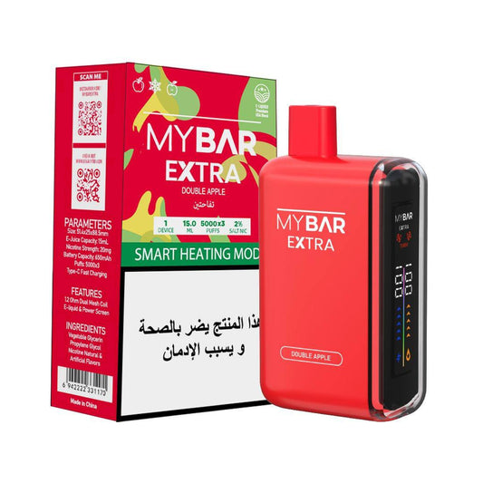 MYBAR EXTRA DOUBLE APPLE Up to 5000X3 Puffs