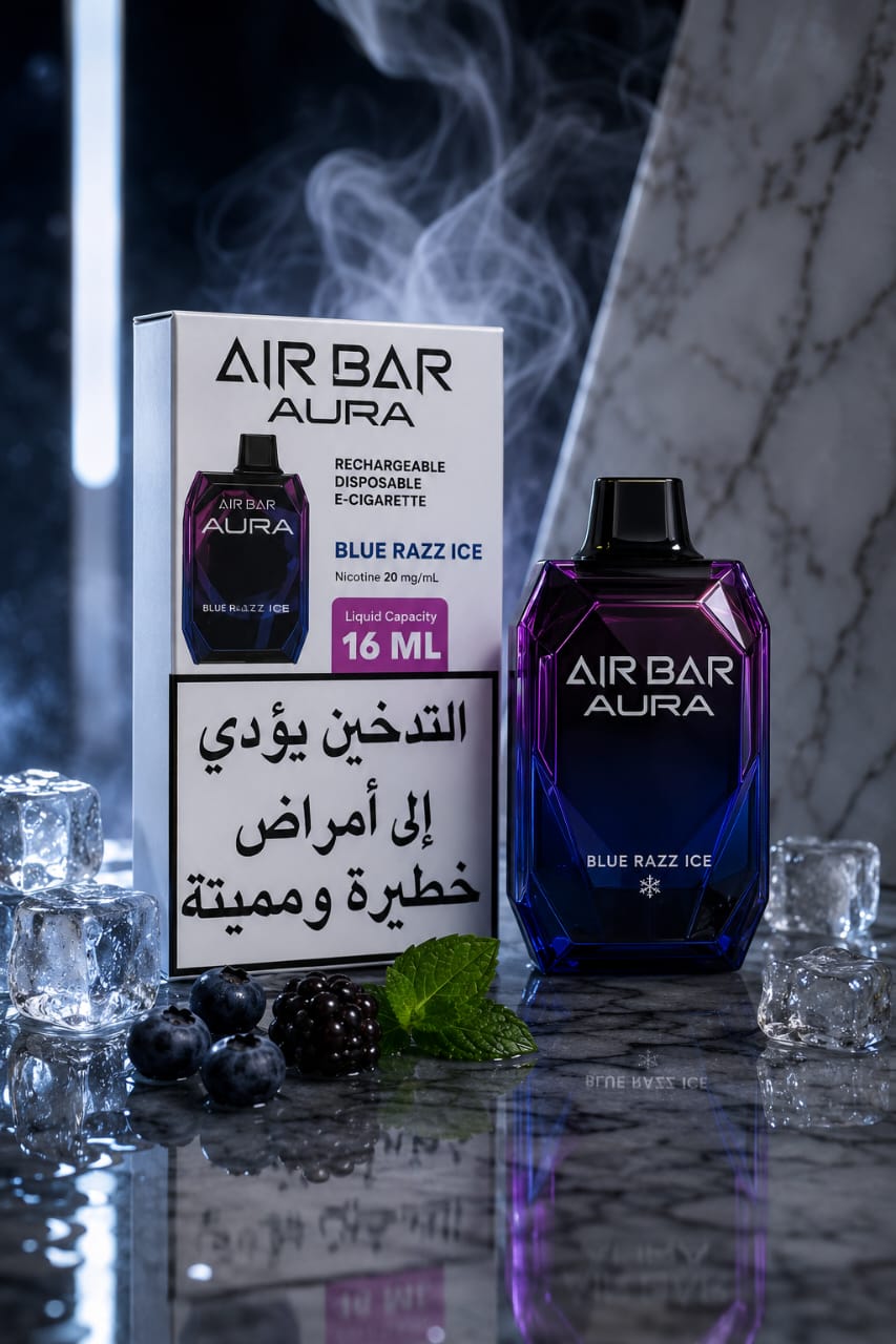 AIR BAR AURA BLUE RAZZ ICE