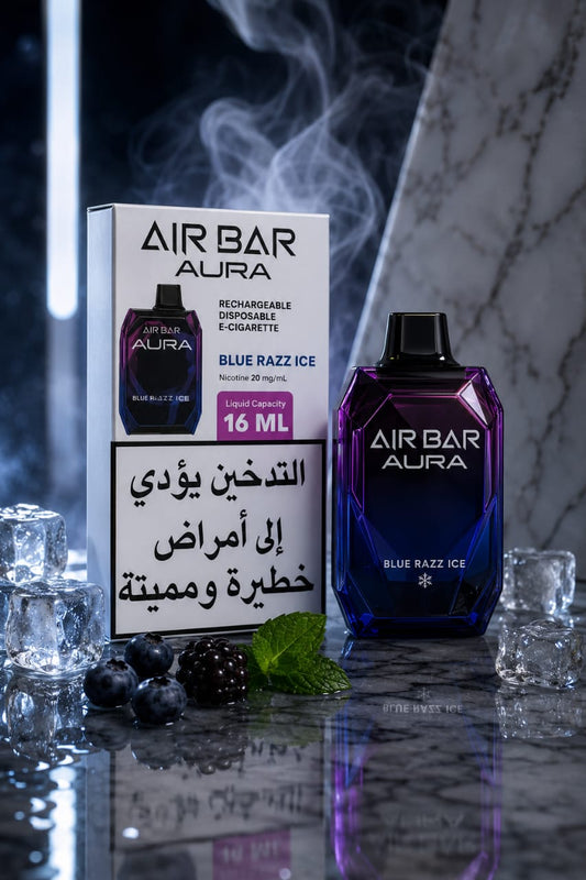 AIR BAR AURA BLUE RAZZ ICE